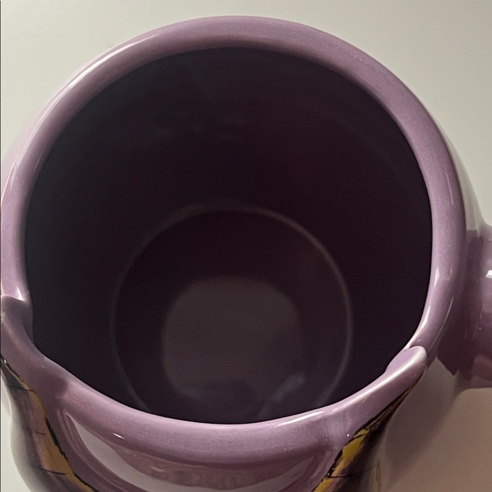 Rae Dunn Disney Villains Maleficent Purple Sculpted Ceramic Coffee Mug 195 - Picture 6 of 7